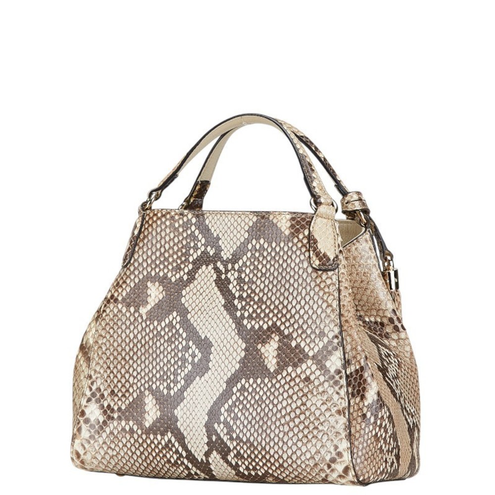Gucci Soho Python Embossed Leather Handbag Should… - image 2